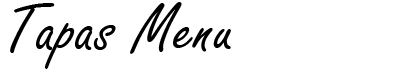 Tapas Menu