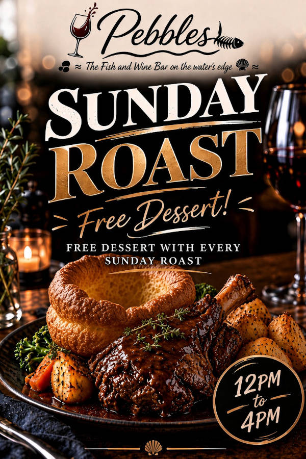 Pebbles Sunday Roast Offer
